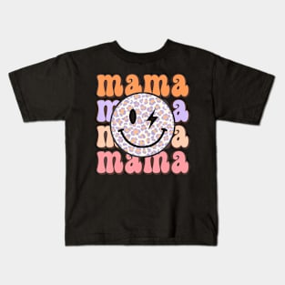 Mama One Happy Dude Birthday Theme Family Matching Bolt Face Kids T-Shirt